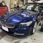 BMW Z4 ダッシュボード ナビ台座痕 補修｜東京 目黒区