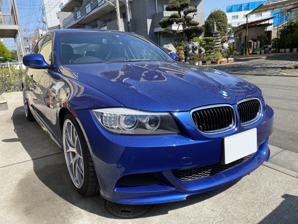 BMW M3 レザーシート 擦れ ステアリング 塗装剥がれ 補修｜東京 世田谷区