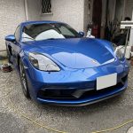 ポルシェ ケイマン GTS (type-718) レザーシート 傷補修｜東京 新宿区