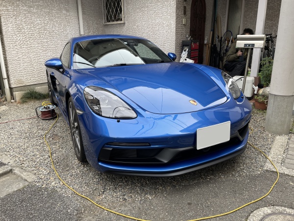 ポルシェ ケイマン GTS (type-718) レザーシート 傷補修｜東京 新宿区
