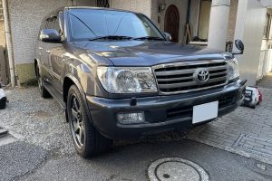 トヨタ ランドクルーザー 天井 浮き 剥がれ 垂れ下がり 張替え カラーチェンジ ｜東京 新宿区