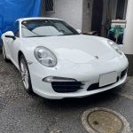 ポルシェ 911 type-991 天井  アルカンターラ 浮き 剥がれ 垂れ下がり 張り直し ｜東京 新宿区