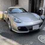 ポルシェ ケイマン type-987 天井  浮き 剥がれ 垂れ下がり 張替え ｜東京 新宿区