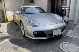ポルシェ ケイマン type-987 天井  浮き 剥がれ 垂れ下がり 張替え ｜東京 新宿区