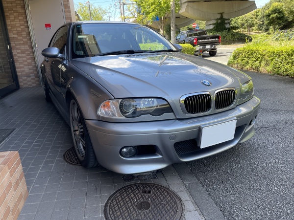 BMW M3 (e46) 天井 浮き 剥がれ 垂れ下がり 張替え｜横浜 神奈川区