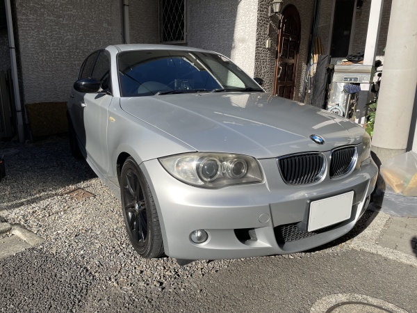 BMW120i 天井 浮き 剥がれ 垂れ下がり 張替え+防音断熱材施工|東京 新宿区
