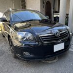 トヨタ アベンシスワゴン 天井  浮き 剥がれ 垂れ下がり 張替え|東京 新宿区