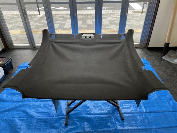 ポルシェ911 type-991 天井 剥がれ 純正アルカンターラ 再利用 張り直し｜東京 墨田区