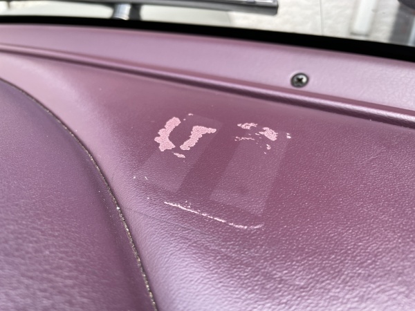 ポルシェ911ターボ type-964 ダッシュボード 台座痕 補修｜東京 新宿区