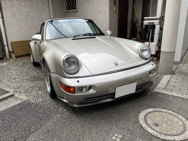 ポルシェ911ターボ type-964 ダッシュボード 台座痕 補修｜東京 新宿区