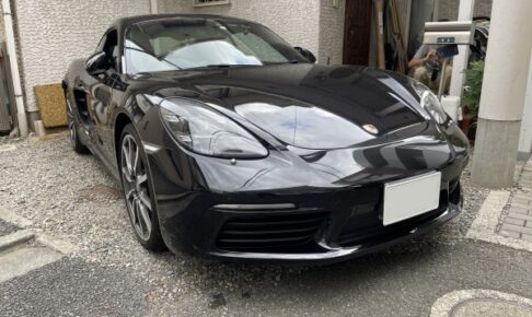 ポルシェケイマン type-718 ルーフライナー張替え＆防音断熱材施工｜東京 新宿区