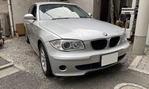 BMW116i 天井張替え  浮き 剥がれ 垂れ下がり｜東京 新宿区