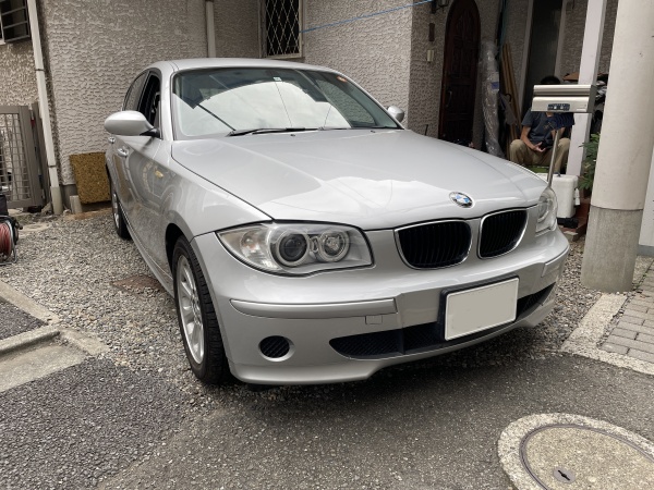 BMW116i 天井張替え  浮き 剥がれ 垂れ下がり｜東京 新宿区