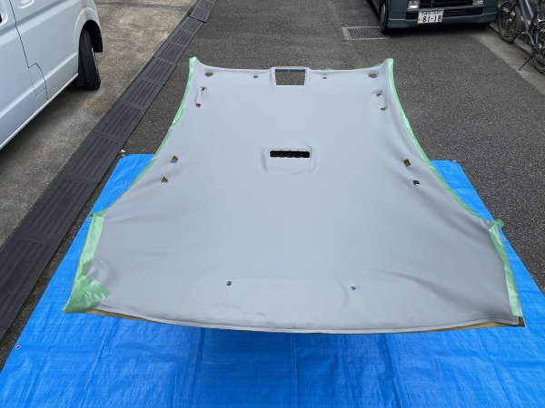 BMW116i 天井張替え  浮き 剥がれ 垂れ下がり｜東京 新宿区