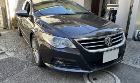 フォルクスワーゲン パサートCC 天井張替え+防音断熱材施工｜東京 新宿区