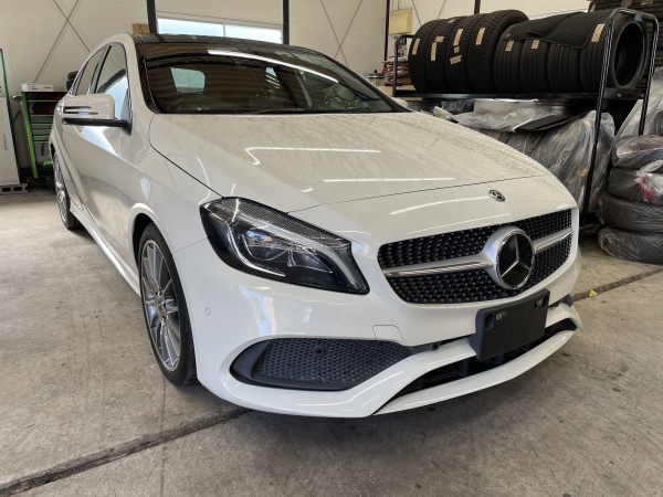 ベンツ A180 レザーシート 破れ 表皮欠損 補修｜東京 江戸川区